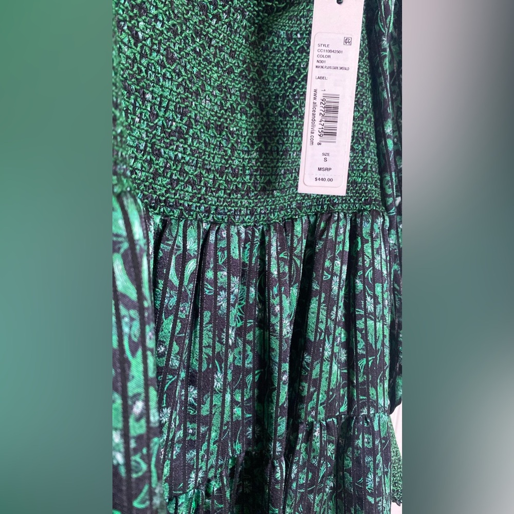 alice + olivia Rowen‎ floral-print mini dress size S NWT - Picture 9 of 15